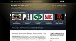 Desktop Screenshot of kasperassociates.com